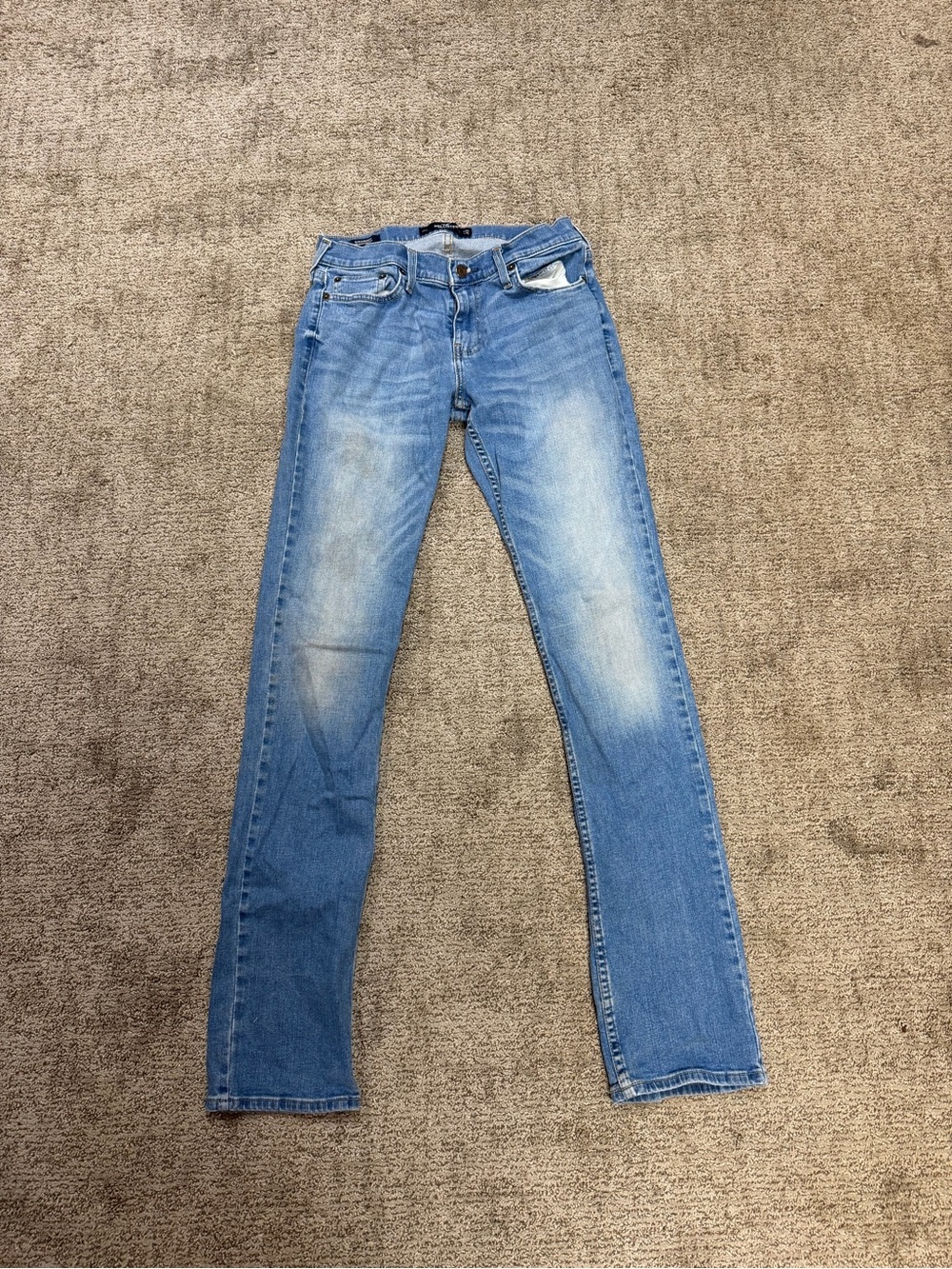 Hollister Light Blue Straight Leg Jeans